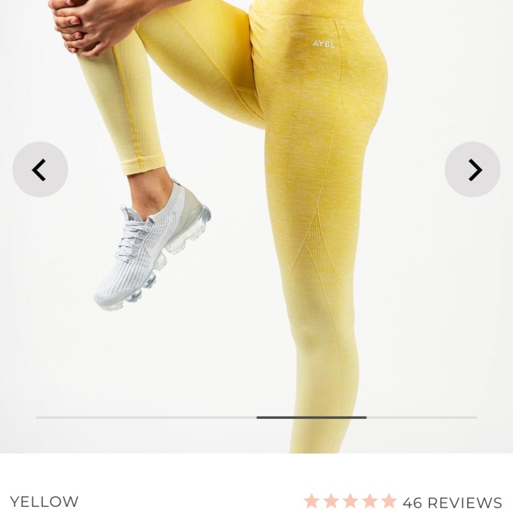 Yellow AYBL ombré leggings